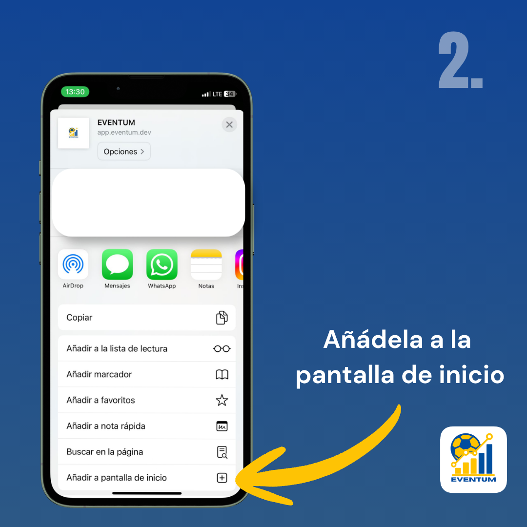 Pulsa el botón Compartir